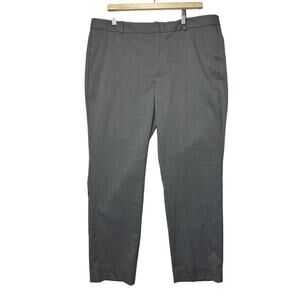 Banana Republic Ryan Pants Mid Rise Straight Leg Slim Fit Gray Size 16 Career
